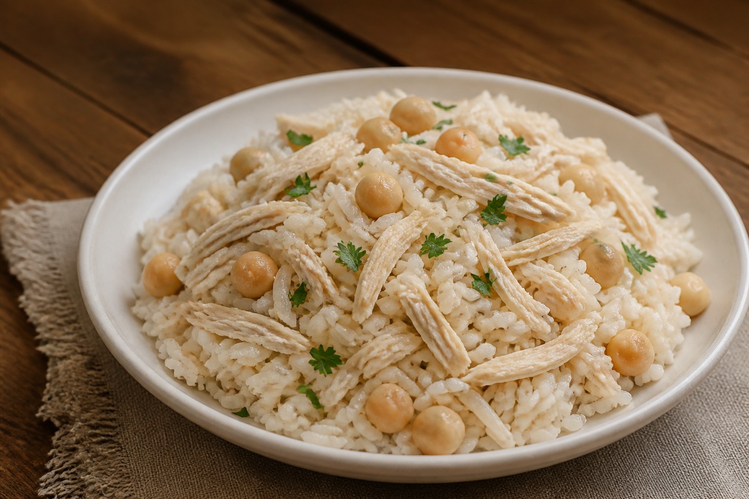 Tavuklu Nohutlu Pirinç Pilavı
