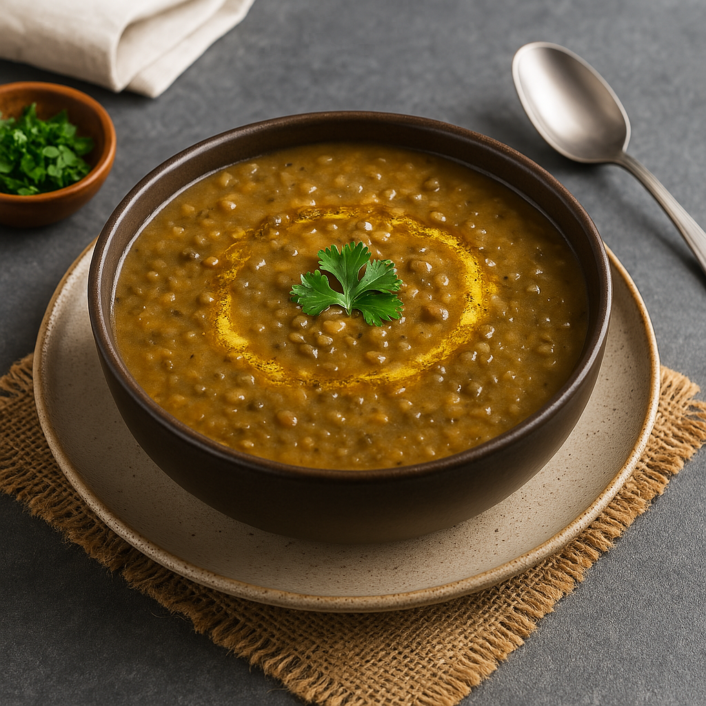 Tereyağlı Yeşil Mercimek Çorbası