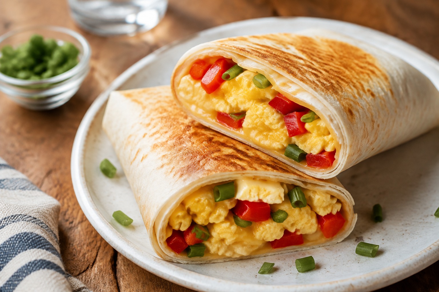 Yumurtalı Peynirli Kahvaltı Dürümü